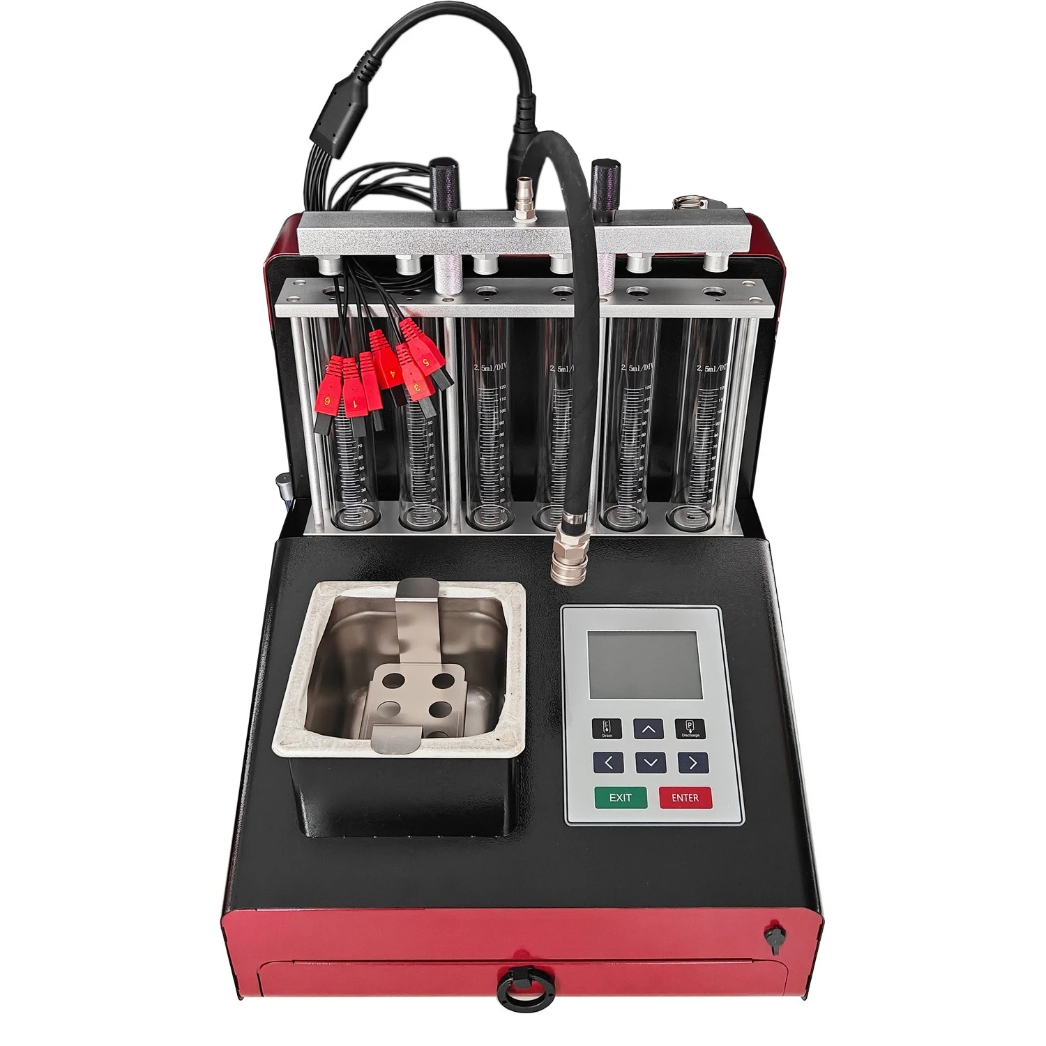 Car fuel injector cleaning machine