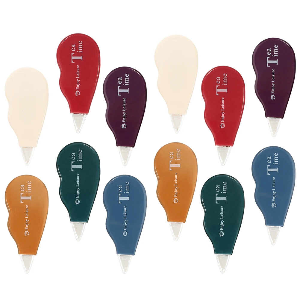 12 قطعة بدلة حزام التعديل القرطاسية المدرسية الكرتون اللوازم المكتبية وأساسيات الجامعة القرطاسية البلاستيكية