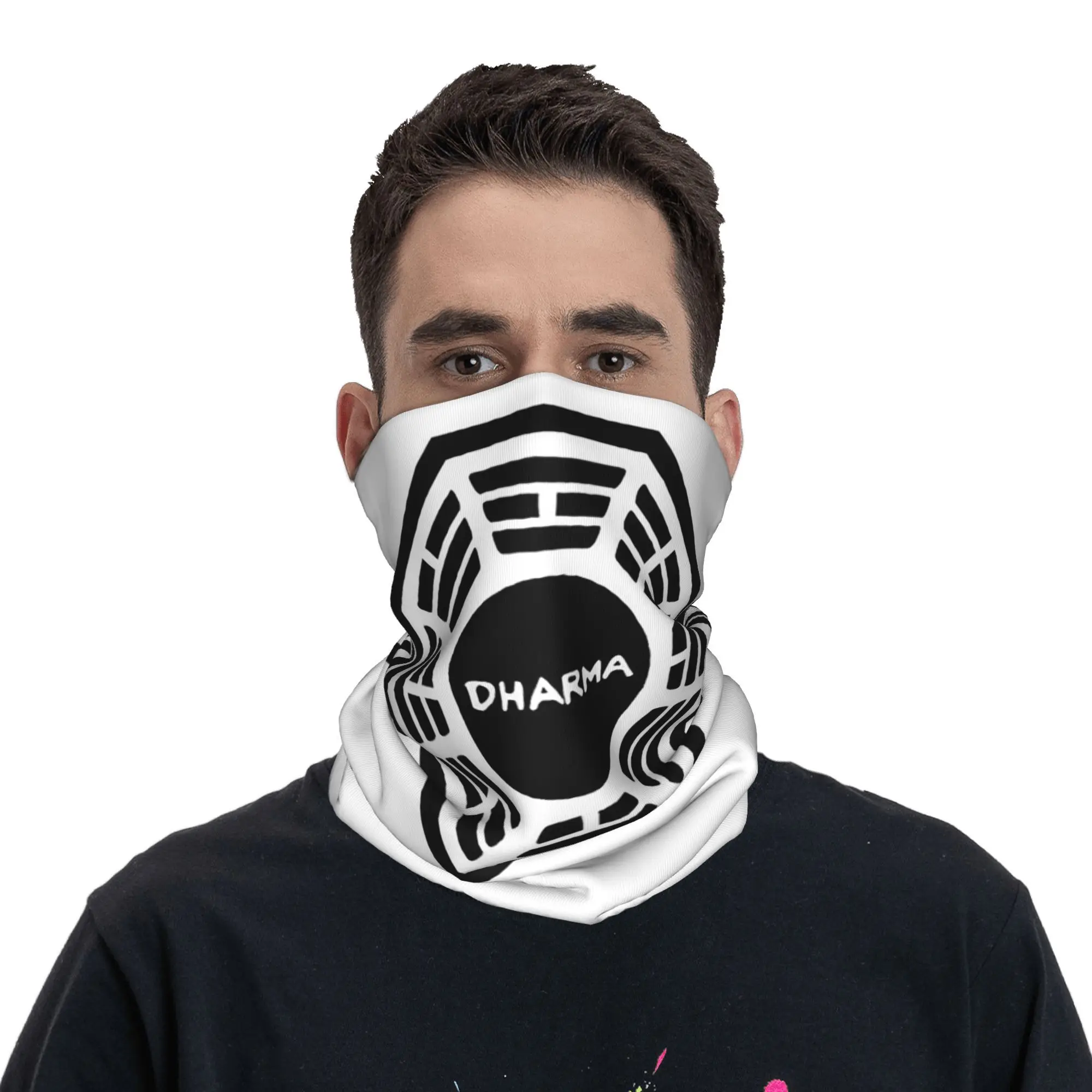 

Бандана с изображением Дхарма, гетры с принтом, маска, шарф, универсальный велосипедный шарф, походный, рыбалка, унисекс, моющийся для взрослых