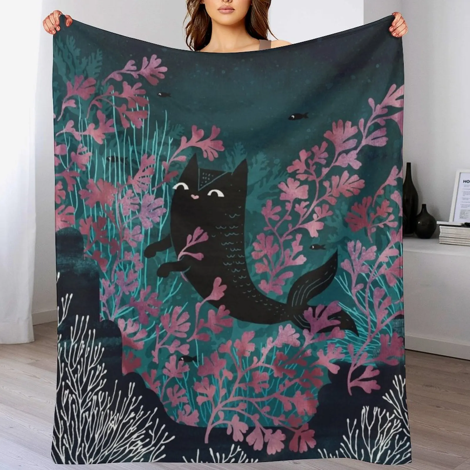 

Undersea Throw Blanket Reusable Durable Soft Blanket for All Seasons