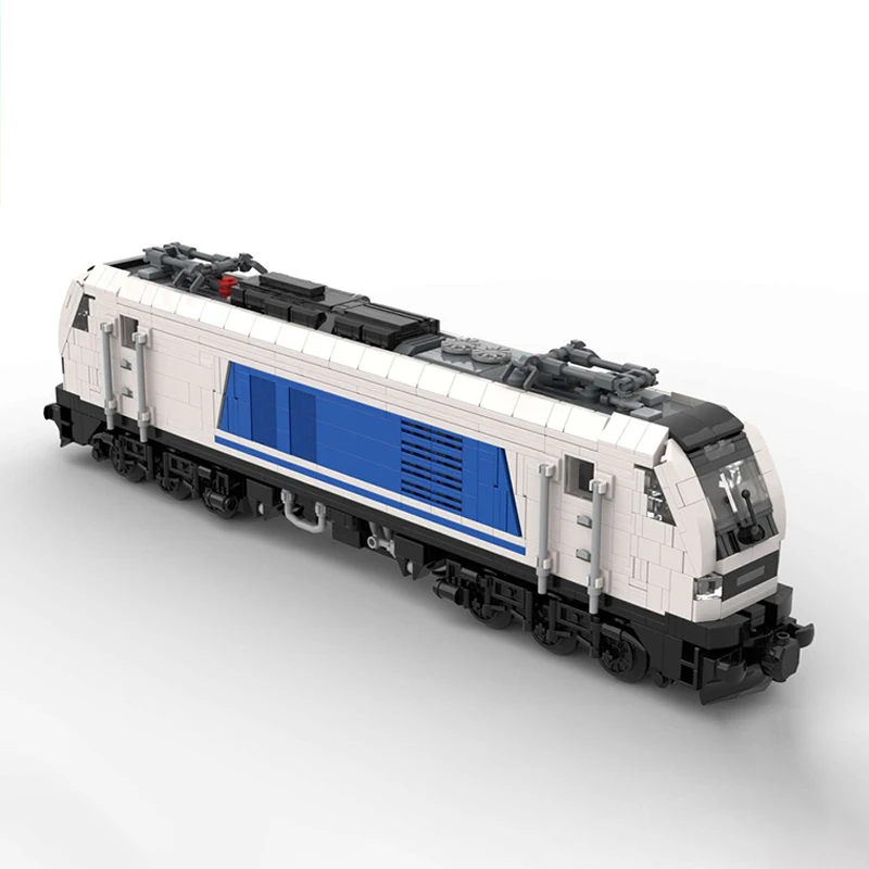 مركبة نقل البضائع في المدينة BR 159 - نموذج قاطرة هجينة يوروودوال بنة تجميع تكنولوجيا الطوب ألعاب الأطفال #4