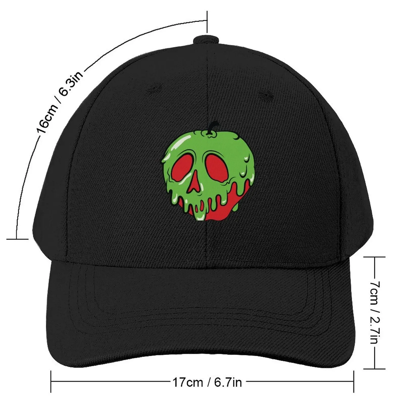 Poison Apple Design, Halloween gift Design, Poison Apple sticker, Poison Apple Shirt, Funny Halloween, Fall Shirt D Baseball Cap