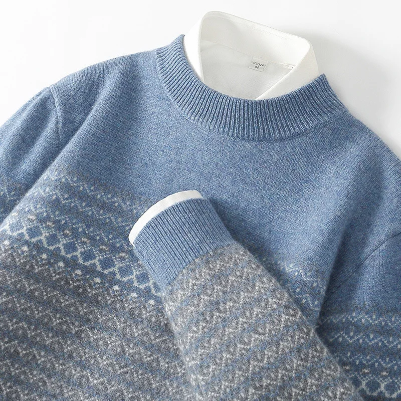 Men Women Wool Sweater Autumn Winter Business Sweater