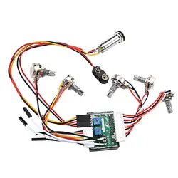 1 Set 3-Band Active EQ Preamp Circuit Wiring Harness Parts For Bass Guitar Electric Guitar Circuit Wiring Harness