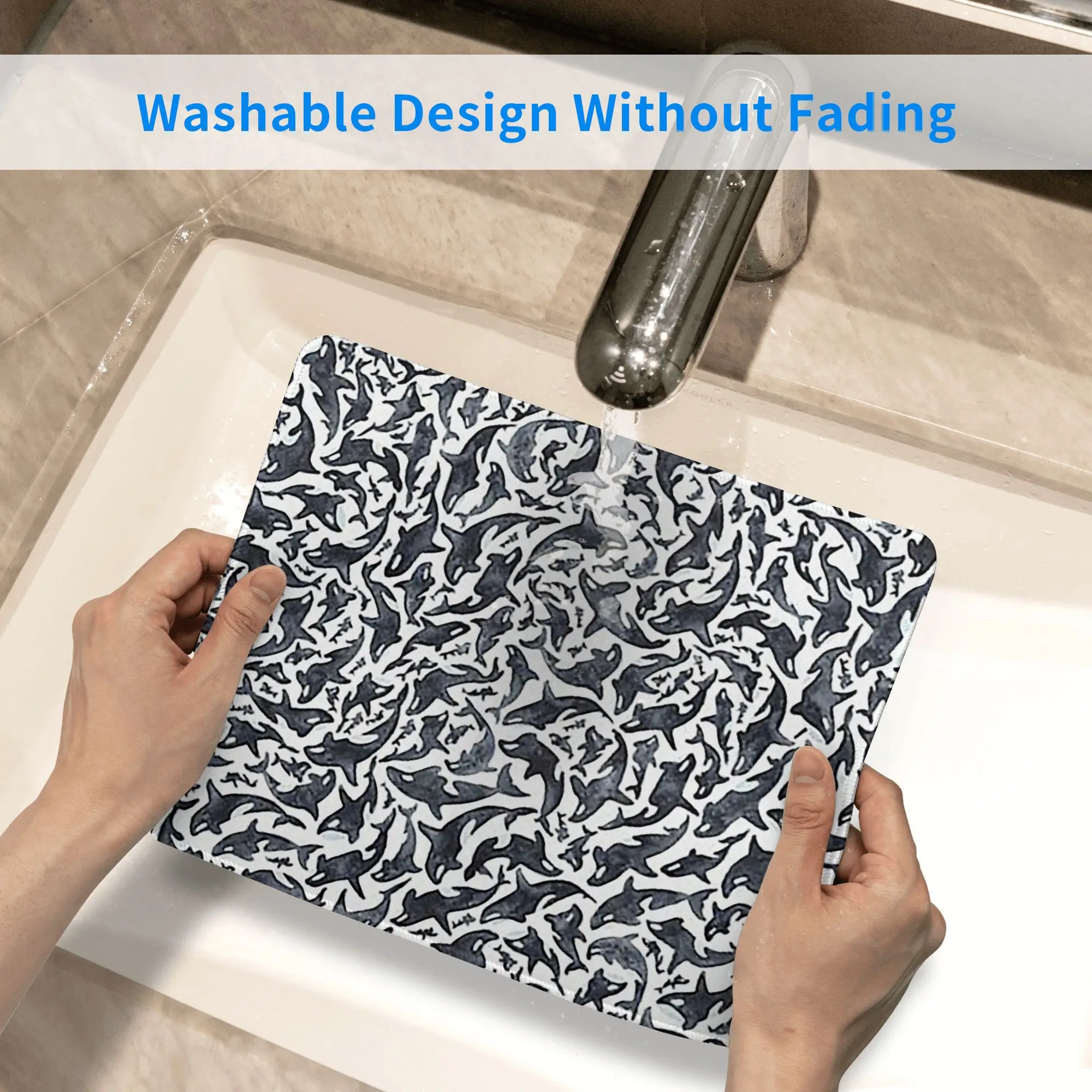 오르카 수족관 바다 - 탑 티셔츠 킬러 고래 마우스 패드 컴퓨터 키보드 마우스 매트 게이머 PC 노트북 책상 매트 사무실 테이블 매트