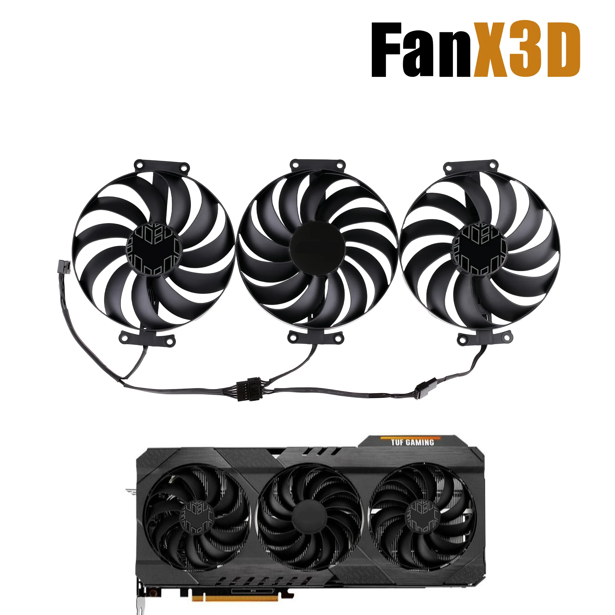 95MM CF1010U12S Cooling Fan For ASUS Radeon RX 6950 6900 6800 6700 XT TUF OC GAMING Graphic Video Card Fan FDC10U12S9-C