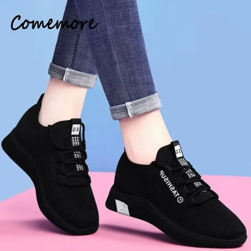 Comemore Women\'s Casual Sports Shoes Outdoor Tennis Shoe Lightweight Non-slip Breathable Sneakers Trainers Zapatillas De Mujer