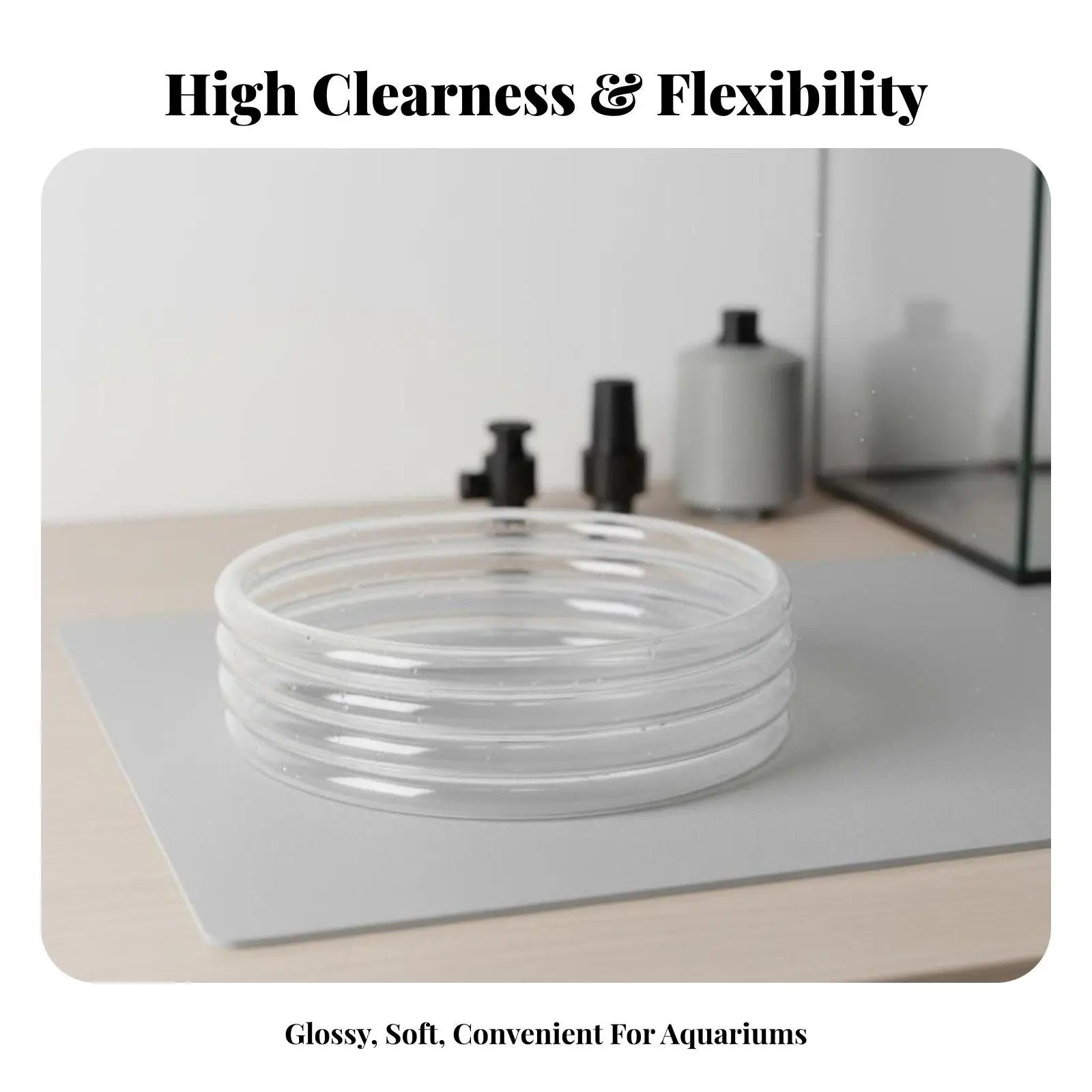 High Clarity PVC Aquarium Hose for Fish Tank Water Change Soilless Growing and Pressure Pump Connector