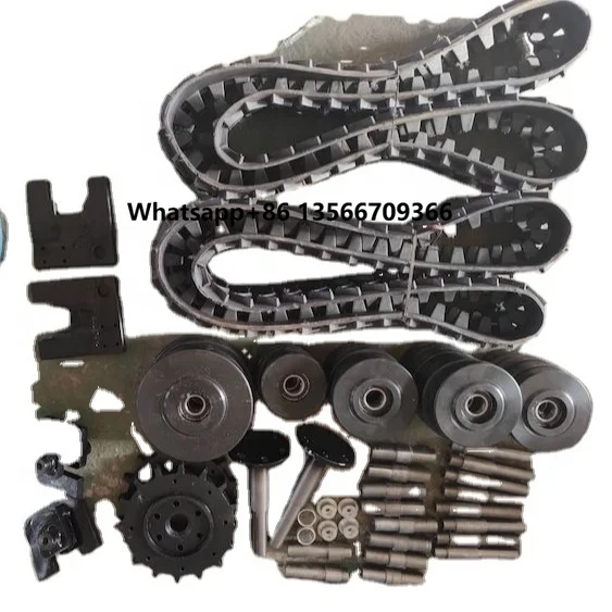 

Spare Parts for Tracked Undercarriage of Robot Chassis Undercarriage All Terrain Rubber Track Wheels