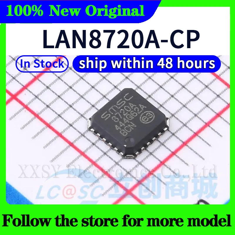 LAN8700IC-AEZG  LAN8700C-AEZG  LAN8710AI-EZK  LAN8710A-EZC  LAN8720A-CP  LAN8720AI-CP  In stock 48 hours ship