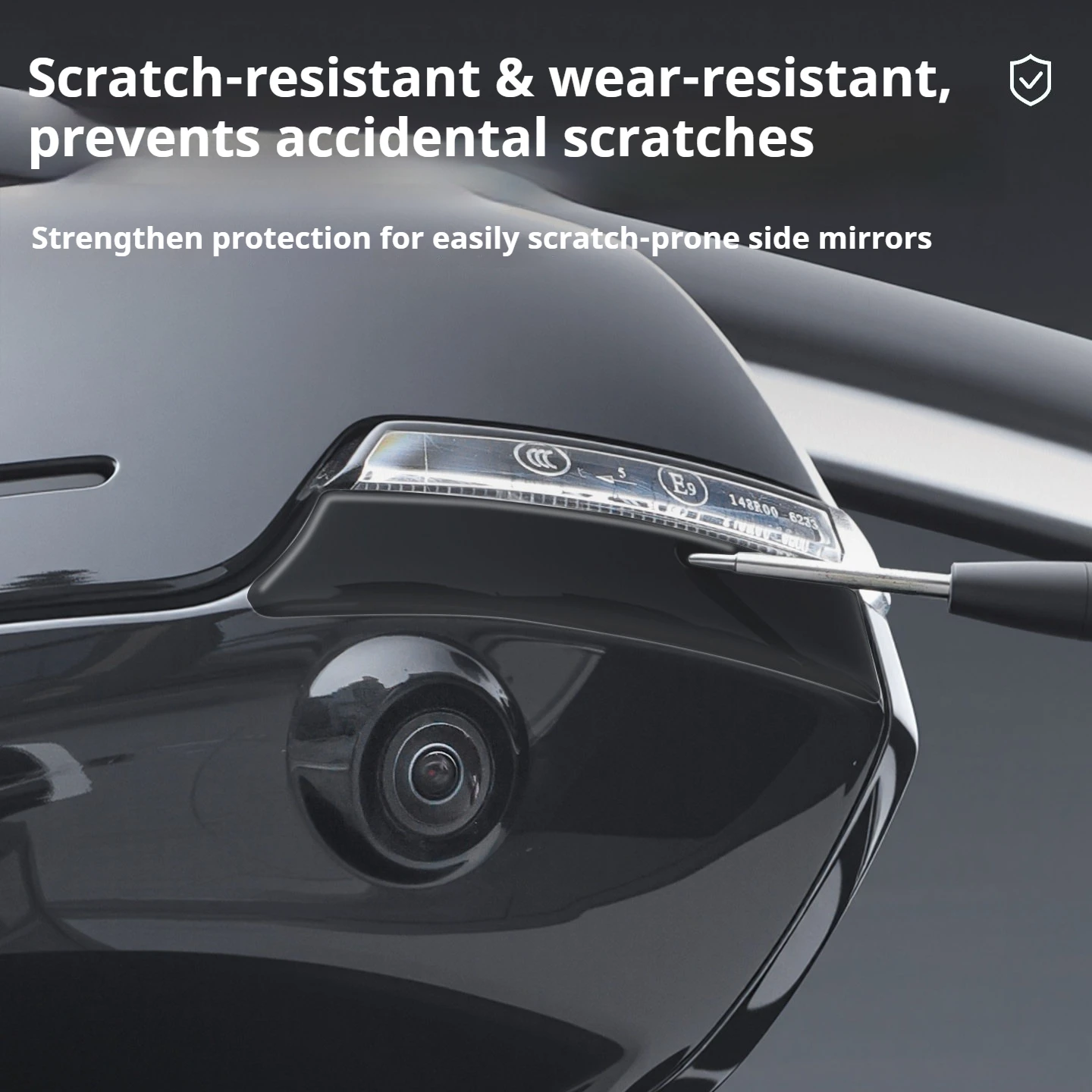 For GWM WEY 80 ALPINE Gaoshan 2025 Rearview Mirror Anti Collision Sticker Anti Scratch Protective Strip Exterior Accessories