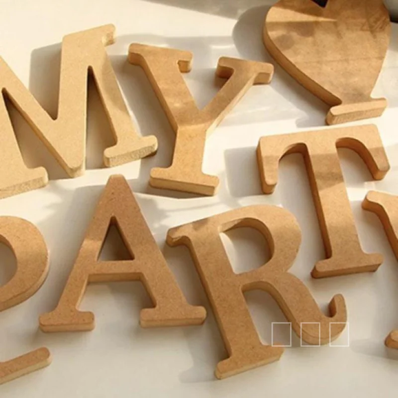 

Wooden English Letters And Numbers Ornaments Wooden Crafts Diy Creative Decorative Home Decorations Personalised Name Design