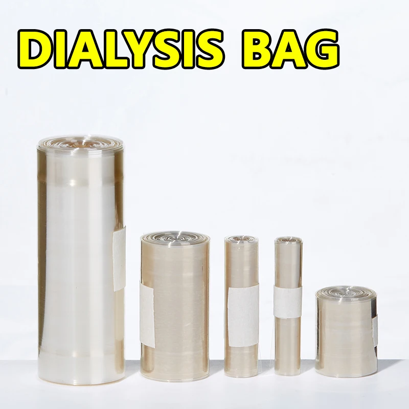Dialysis bag dry-type semipermeable membrane laboratory cellulose membrane desalination protein concentrate dialysis membrane