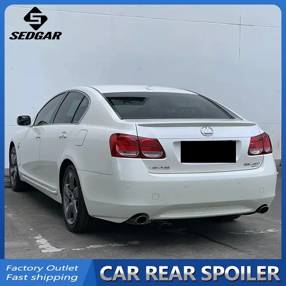 For 2004-2011 Lexus GS Rear Spoiler GS300 430 450 460 Factory High Quality ABS Plastic Unpainted Spoiler Trunk Boot Wing Spoiler