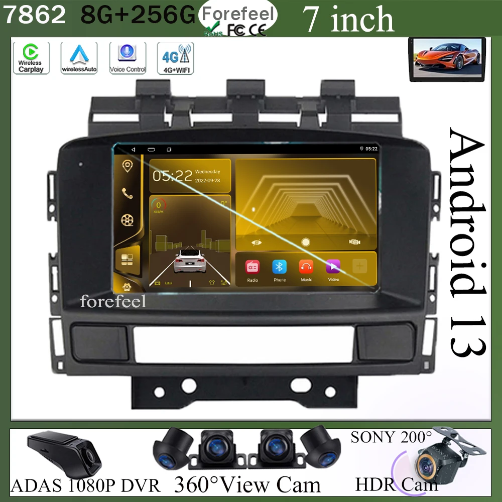 

Car 7inch Android For Buick Excelle GT XT Opel Astra J 2011 2012 Auto Navigation GPS Head Unit Carplay Radio Video QLED WIFI GPS