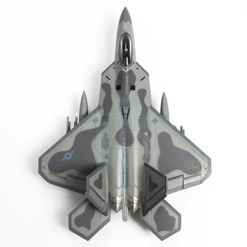 1/72 Scale Military Model Toys For US Army F-22 F22 Raptor Fighter USA Army Air Force Diecast Metal Plane Model Toy