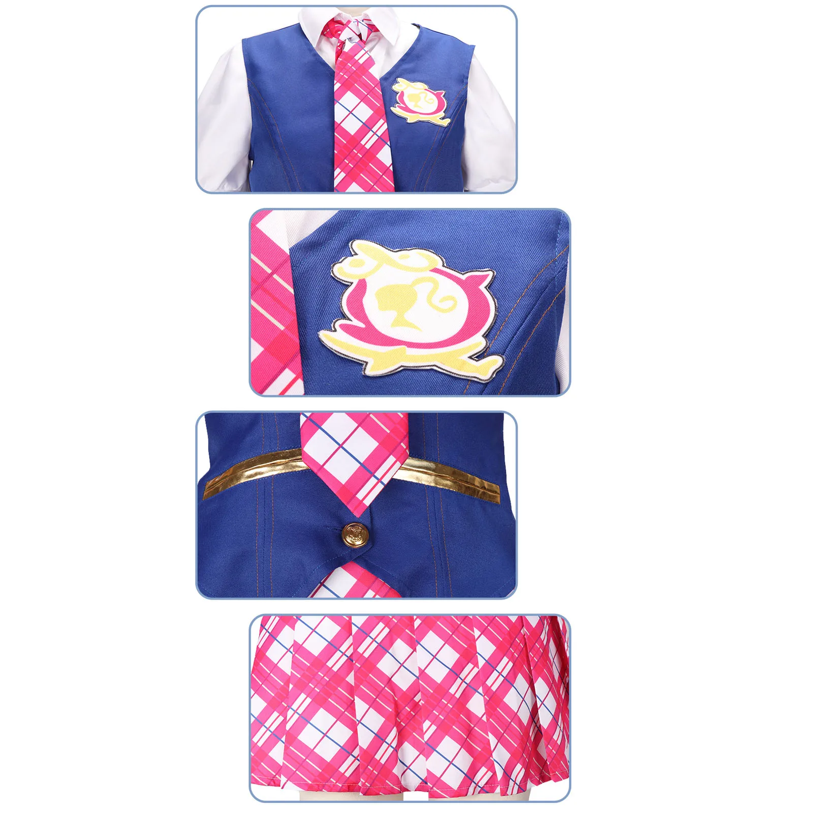 أنيمي صوفيا بنات سحر المدرسة زي JK موحدة تنورة تأثيري حلي مجموعة