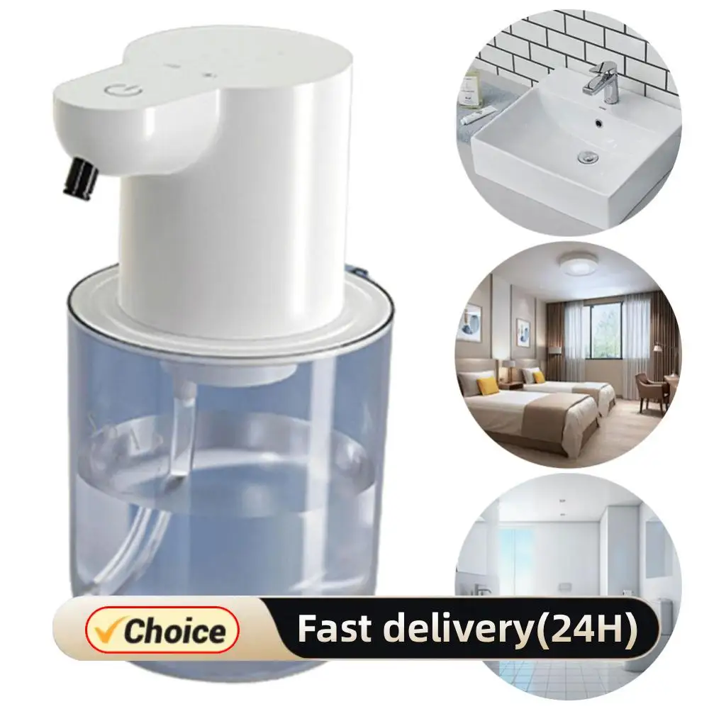 

400ml Automatic Foam/Gel Soap Dispenser 4 Gears Infrared Sensor Foaming Soap Dispenser IPX5 Waterproof for Home Kitchen Bathroom