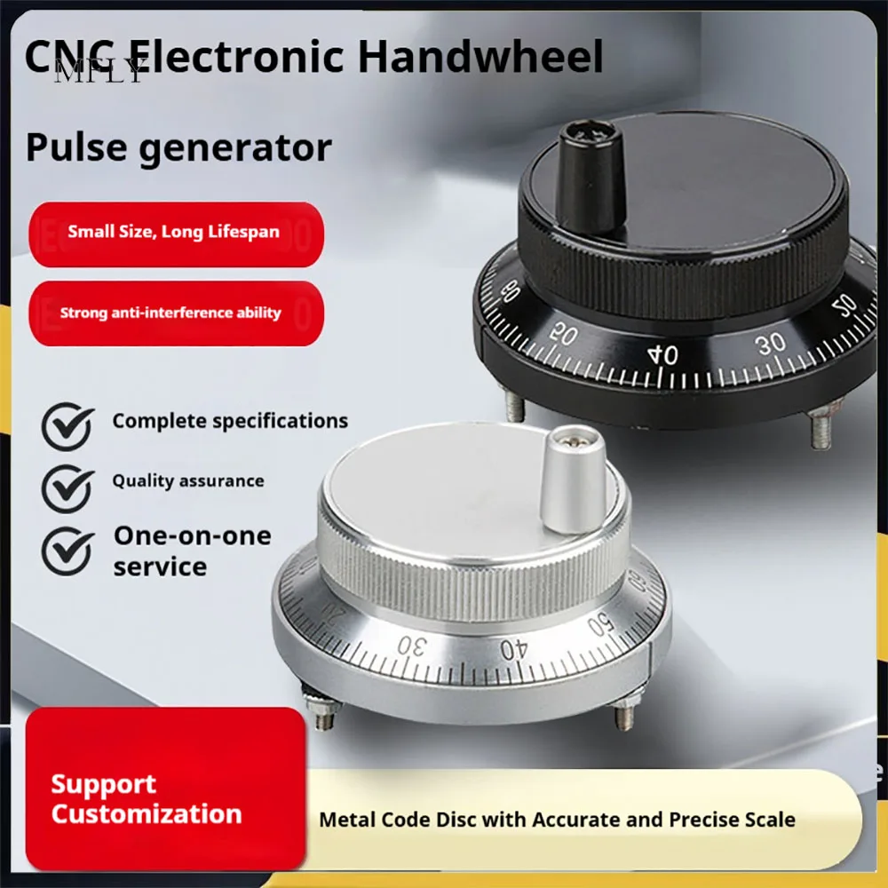 CNC Handwheel Manual Pulse Generator MPG Pendant 5V 12V 100PPR Electronic Handwheel Encoder for CNC Milling Lathe Machine