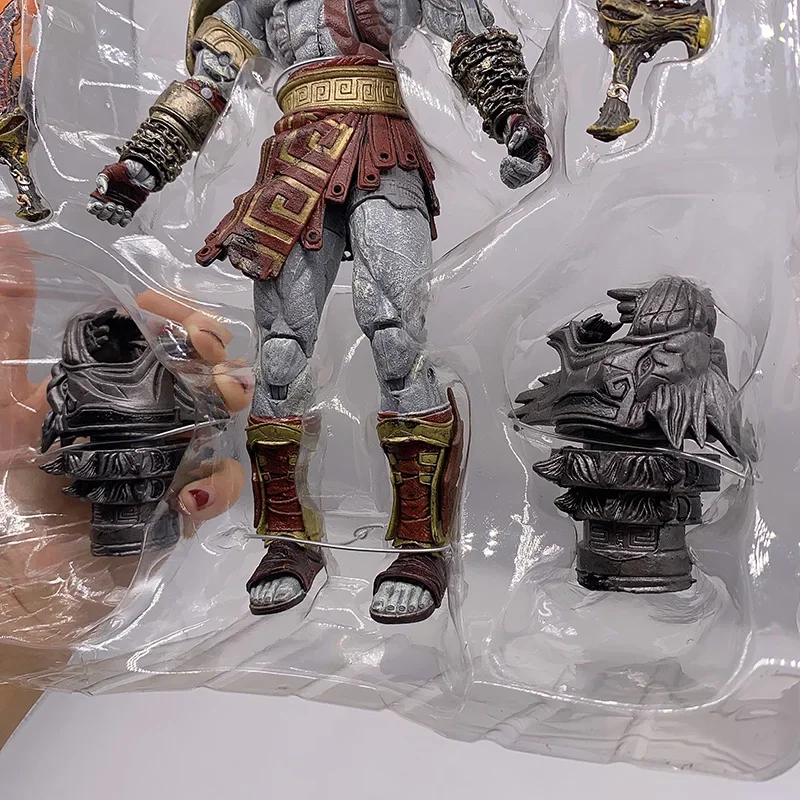 Anime God of War Ghost of Sparta Kratos In Ares Armor W Blades Action Figure Desktop Model Ornaments Toys Joint Movable Gift