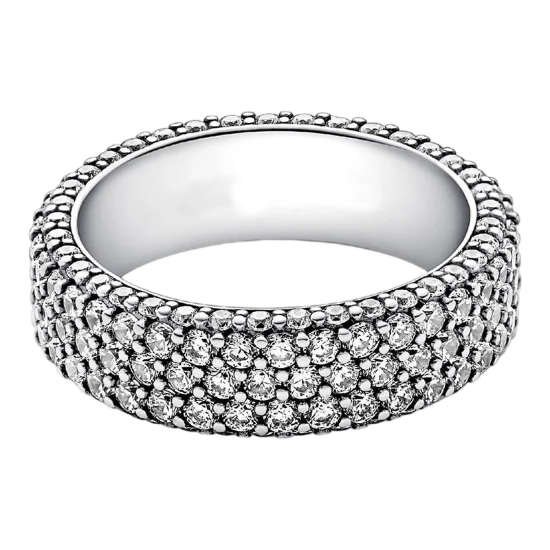 Women's 925 Silver Double Love Butterfly Gold Ring