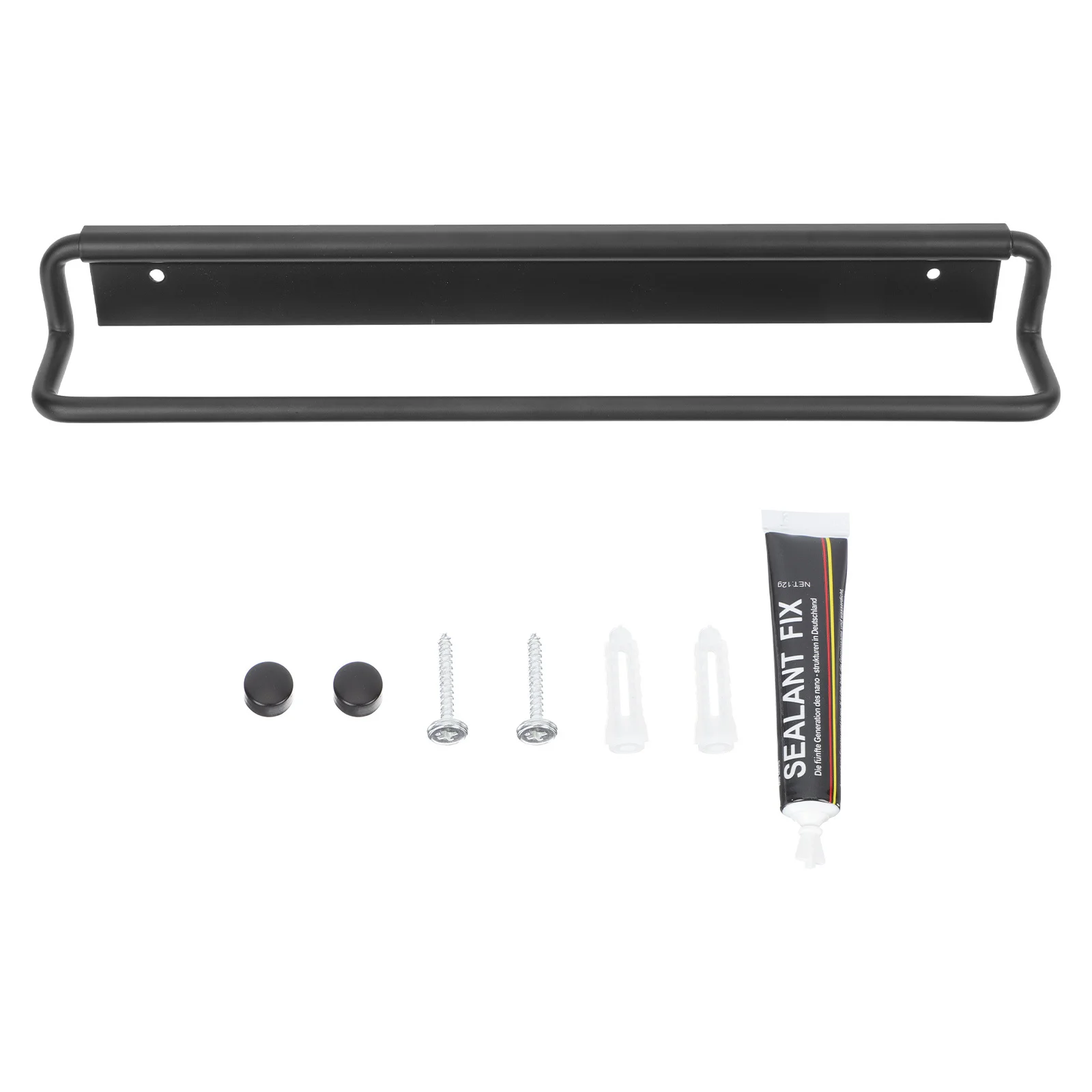 

1Set Wall-Mounted Towel Holder Premium Stainless Steel Modern Style Enduring Classic Design Safe for Kids Bathroom Bedroom