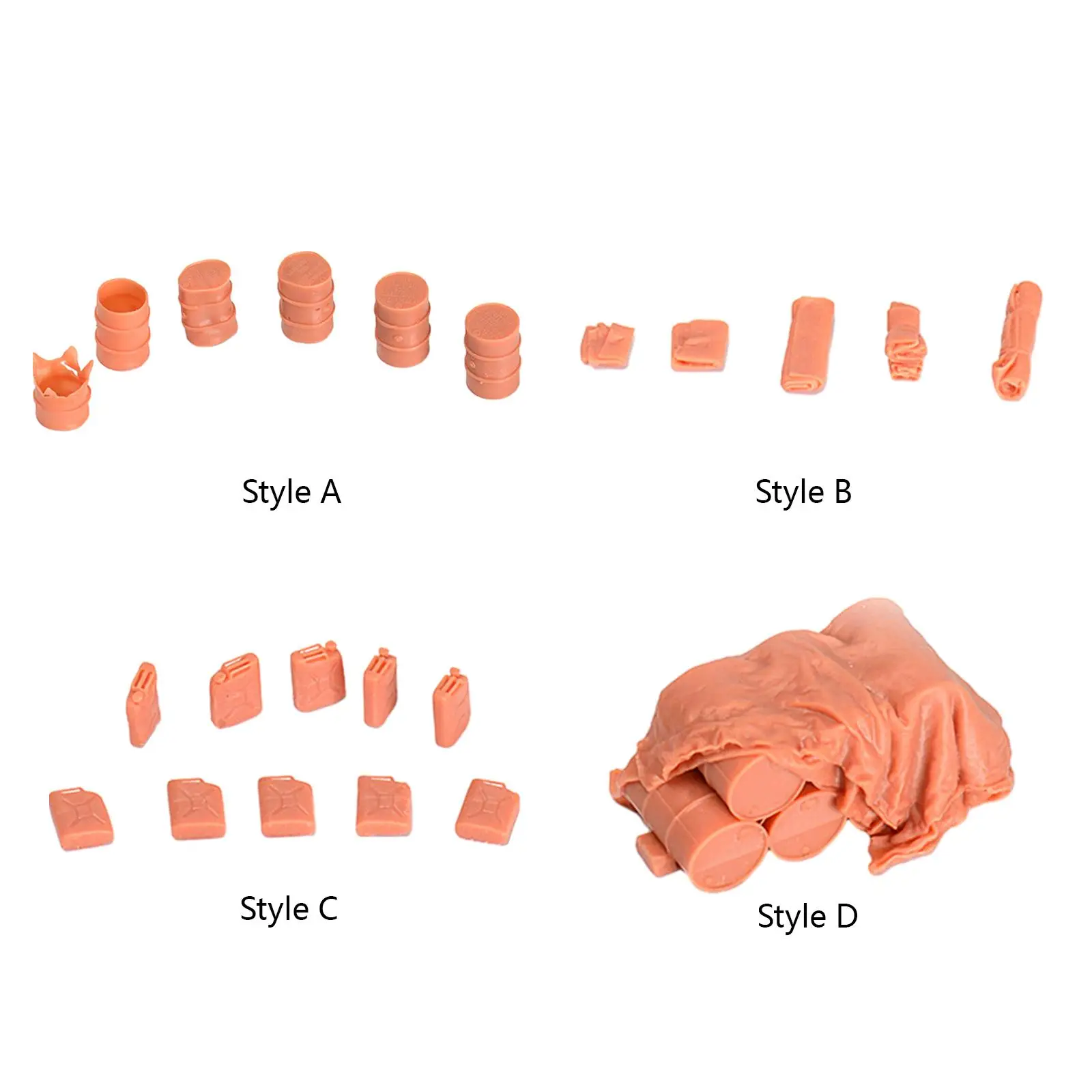 1/72 Diorama-Modelkits Diy-Materialen Voor Micro-Landschapstreinen Spoorwegmodelaccessoires Architectonische Modeltafereel Rekwisieten