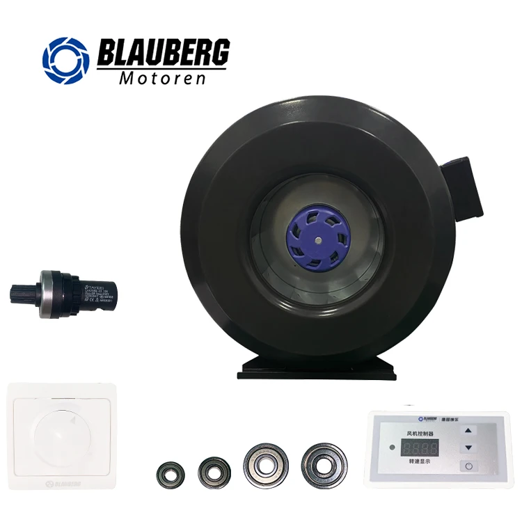 

Blauberg 160mm Circular 230 Volt Duct Metal Centrifugal Fan Duct Coil Unit Fan