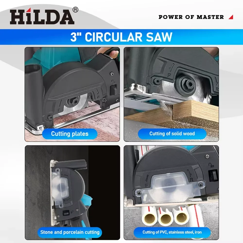 HILDA Cordless Multifunctional Angle Grinder 3