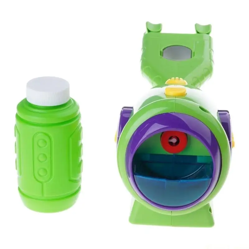 31BE Glowing Automatic Bubble Maker For Garden Activity Childrens Cycling Accessory