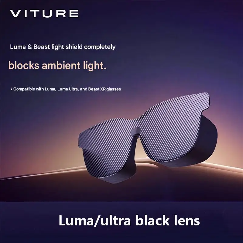 

Солнцезащитные козырьки серии VITURE Luma/Ultra для полного погружения в XR-пространство. Аксессуары Blacklens.