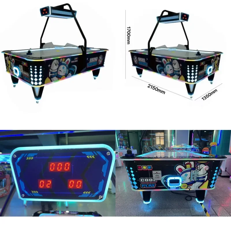 Commercial Air Hockey Game Console for Arcade Home Entertainment Table Top Sports Game Machine