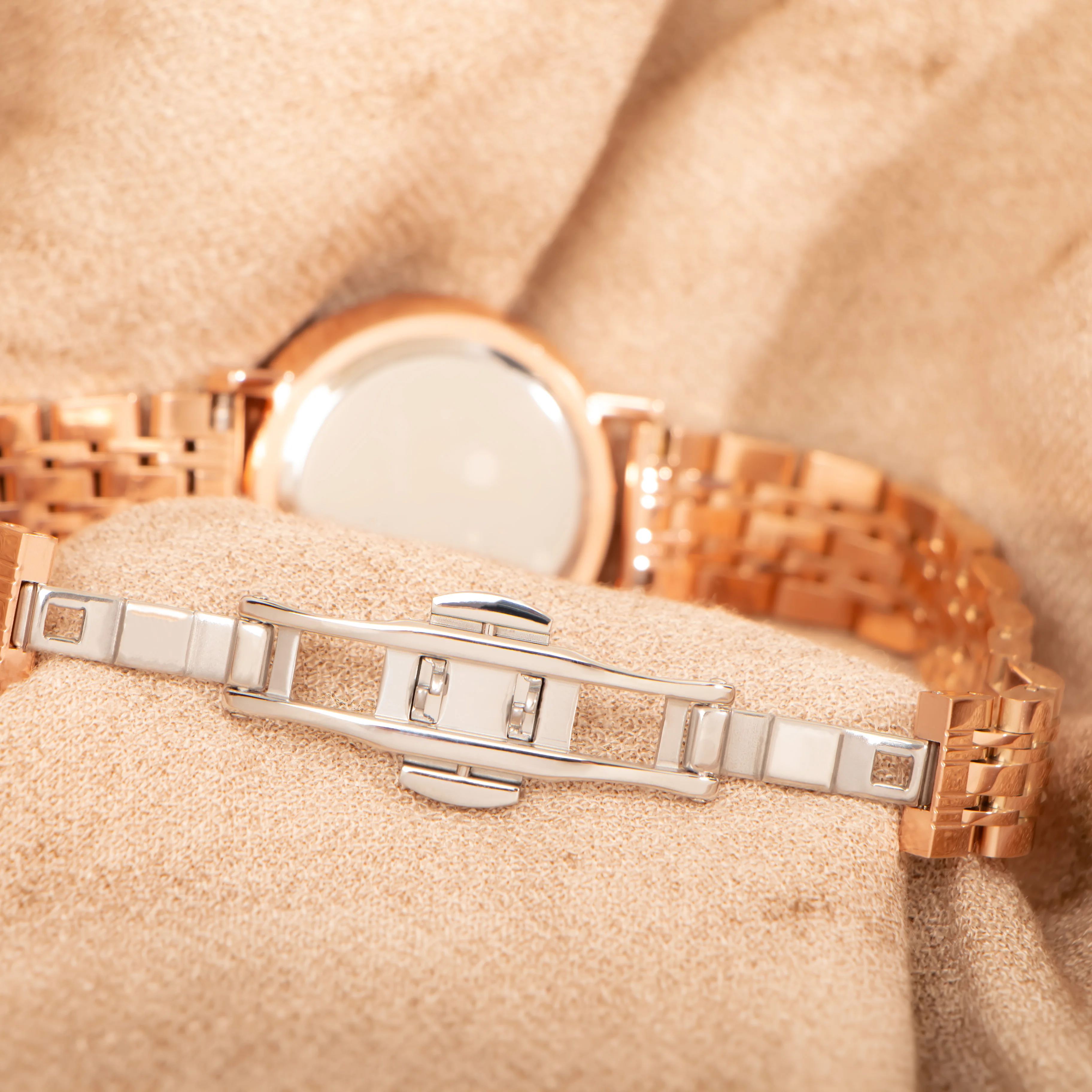 Binda Original Diamond Dial Women's Quartz Watch, Elegant Fashion Design with Steel  Strap