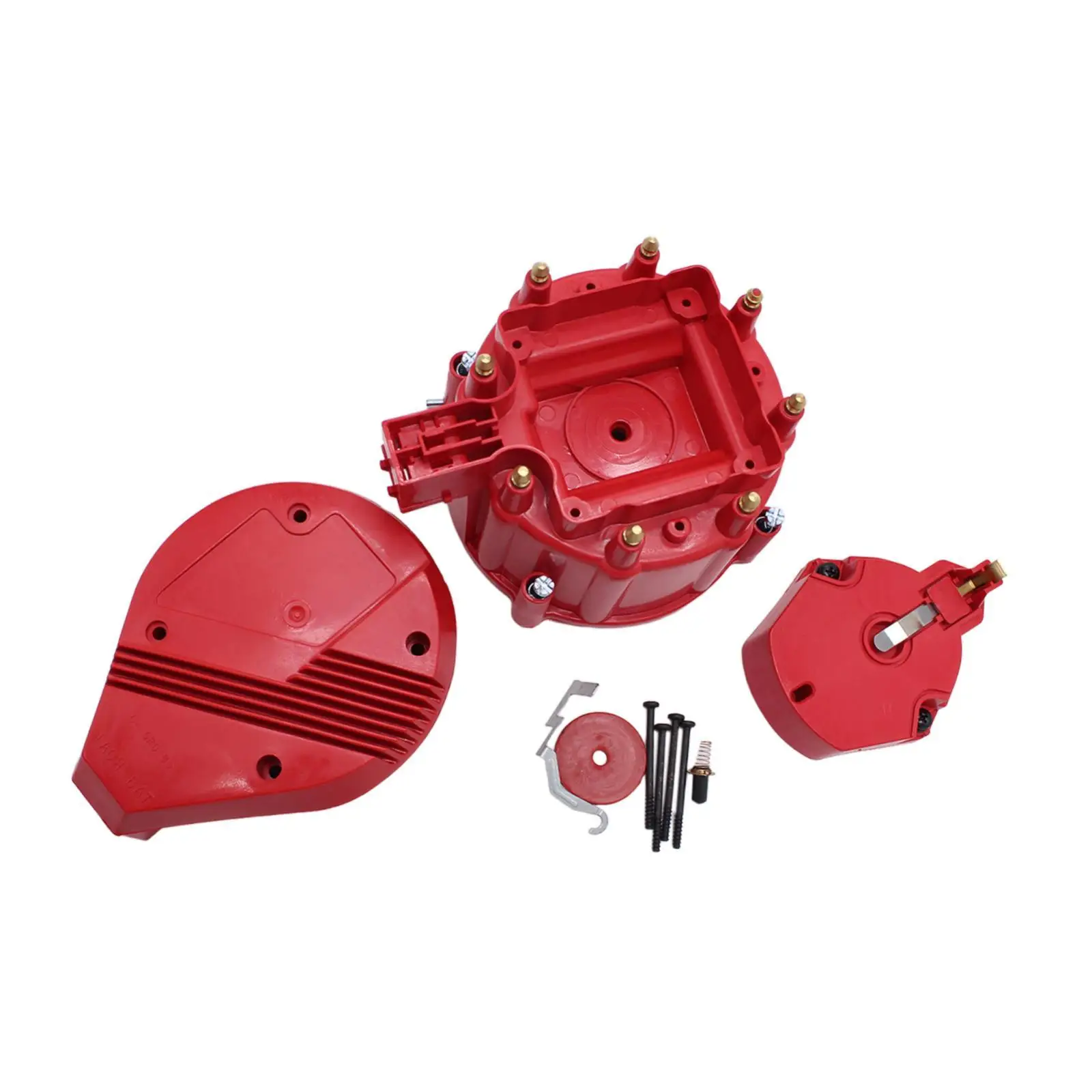 Hei Large Distributor Cap Rotor Kit High Performance Replace Parts Easy to Install for Chevy Sbc Bbc 350 327 Accessories