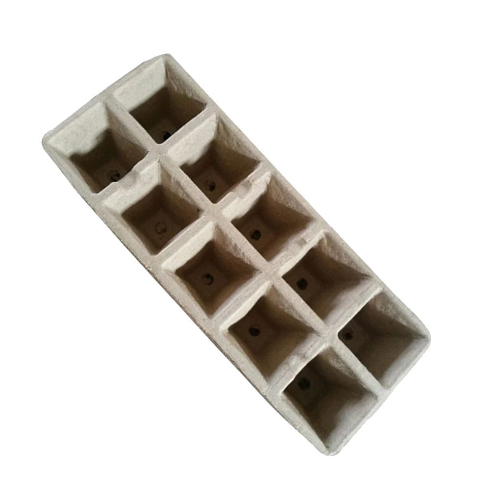 

13pcs 10 Grids Biodegradable Starter Trays Peat Pots Seedling Cups Garden Nursery Herb Planting Transplant Random Color