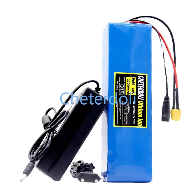 

48V Battery 30000mAh 13S3P XT60 18650 Lithium Ion Battery Pack 30Ah for 54.6v E-bike Electric Bicycle Scooter with BMS Charger