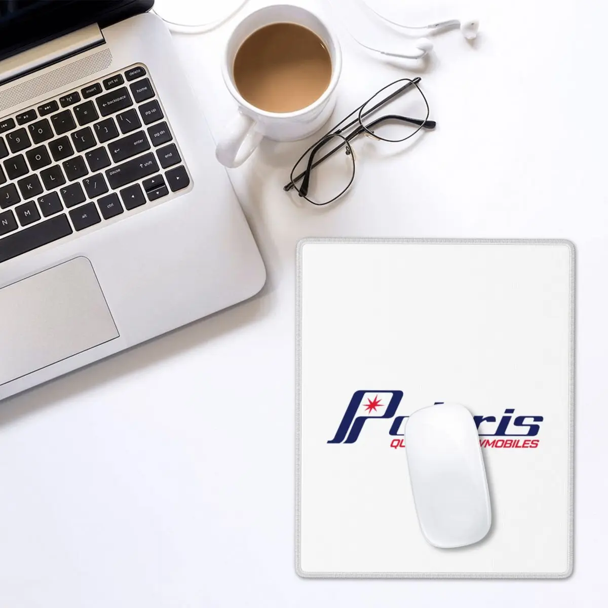 Vintage Polaris Snowmobile Logo Mouse Pad Gamer PC Laptop Mats Keyboard Carpet Computer GamingDesk Mat 7x9 in 22x18 cm