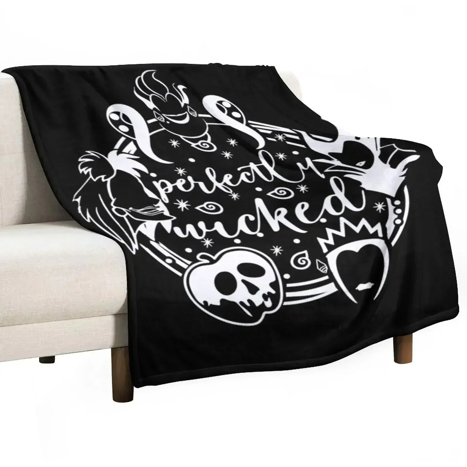 Perfectly Wicked Throw Blanket funny gift Nap Blankets