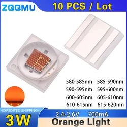 3535 Ceramic Lamp Beads 3W Yellow Light Orange Light Amber 580nm 585nm 590nm 595nm 600nm High Power Lamp Beads Led Light Source