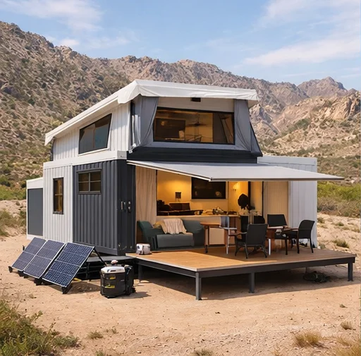 Portable Windproof Tiny Prefab Homes Modular House Prefabricated House for Luxury Living, Resort Housing and Outdoor Use