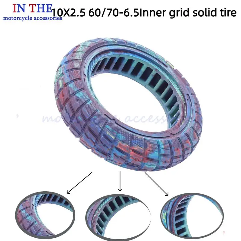 FOR Ninebot Max G30 G30D G30LP Electric Scooter 10Inch 10x2.5 Solid Off-Road Tires Wear-resistant Puncture-proof Tire 60/70-6.5