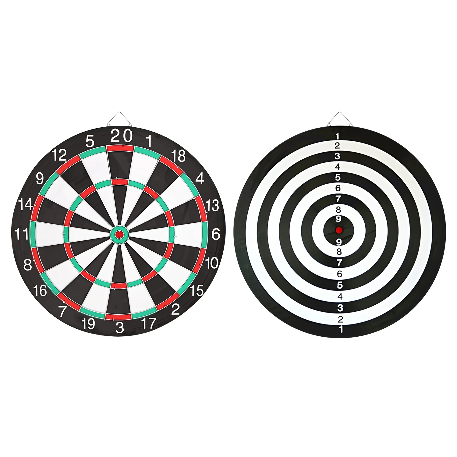 15인치 전문가용 양면 다트보드 세트 (스틸 플라스틱 다트 6개 포함, 스테이플 없음)