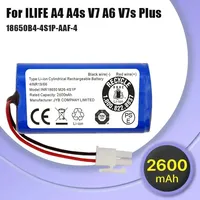 NEW 14.8V 2600mAh 14.4V 3200mAh Lithium Battery For ILIFE A4 A4s V7 A6 V7s Plus Robot Vacuum Cleaner ILife 4S1P real Capacity