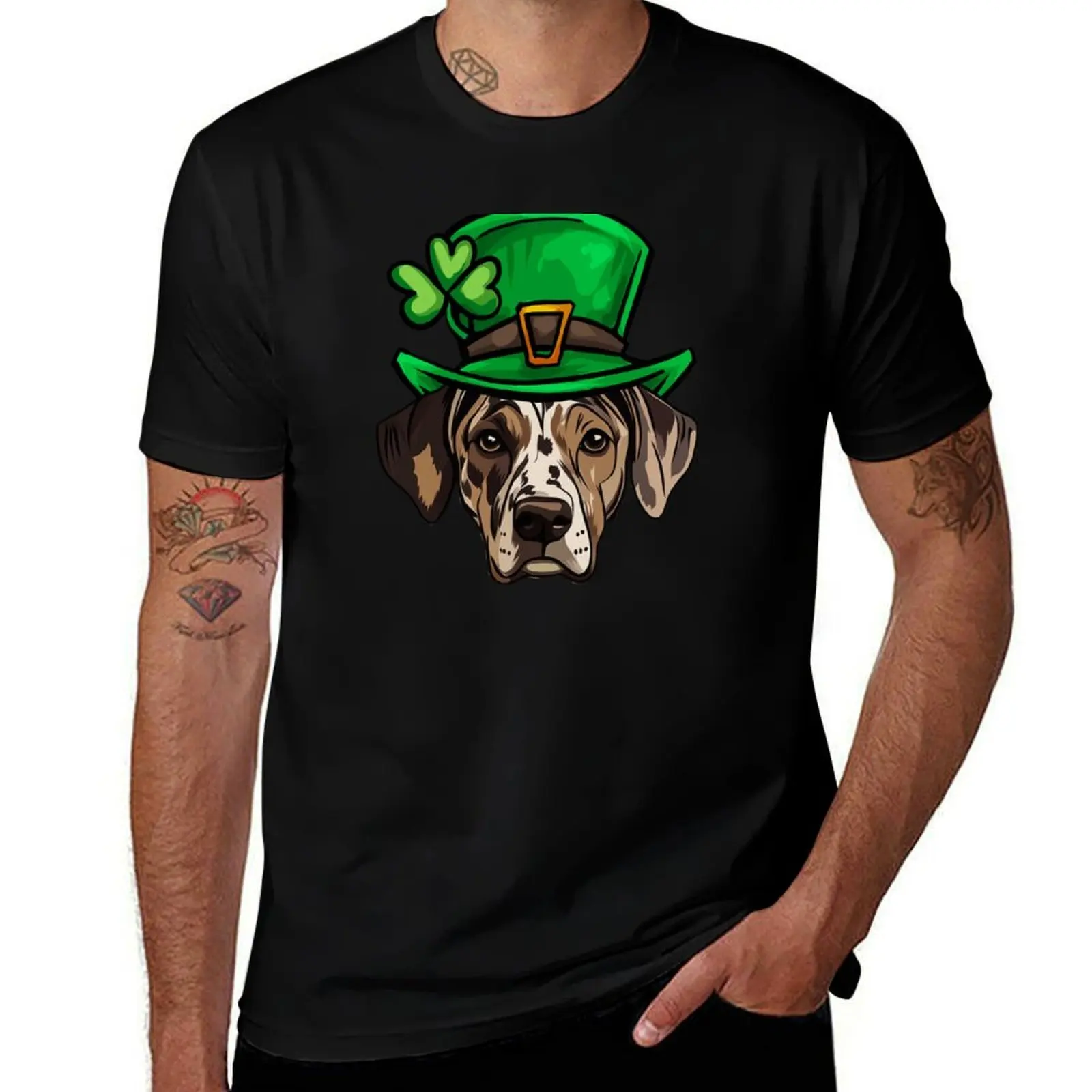 

Funny St Patricks Day Catahoula Leopard Dog T-Shirt Anime t-shirt kawaii clothes fashion shirts mens shirts graphic tee