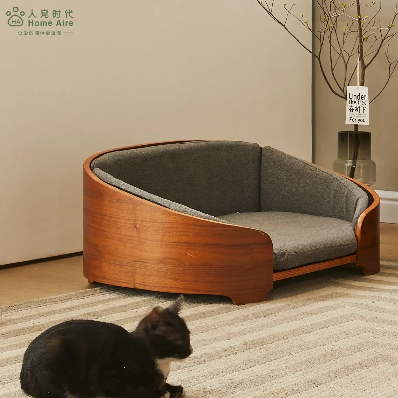 Cat Nest Multi-layer Solid Wood Cat Bed Sofa Medium Large Cat Maine