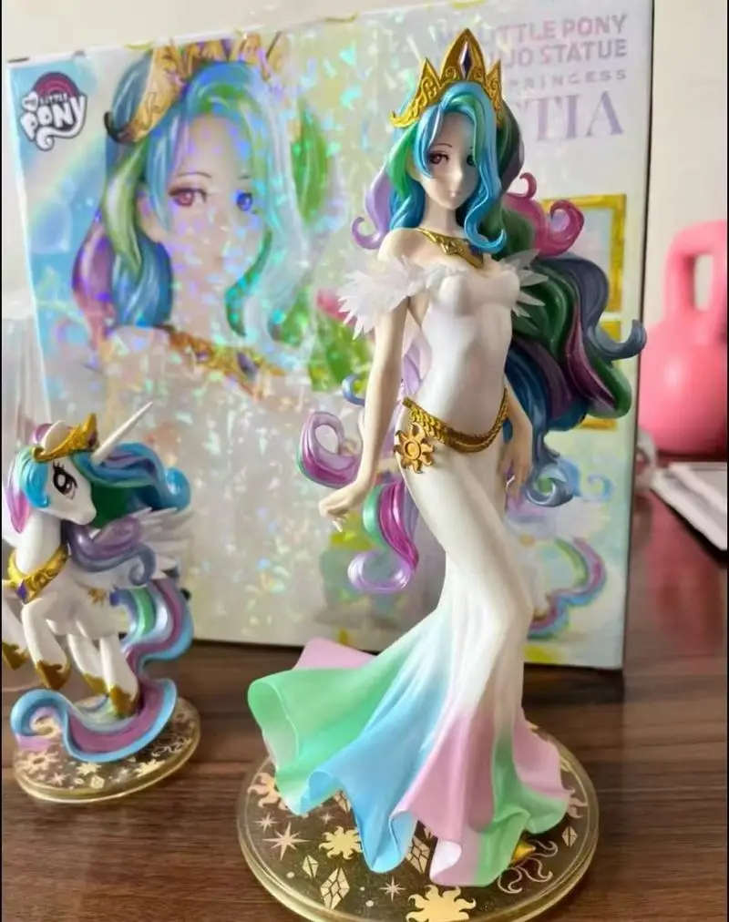 마이 리틀 포니 애니메이션 14cm 액션 피규어 소장 장난감 공주 Celestia Cosmic Moon 우정 마법 데스크탑 장식품