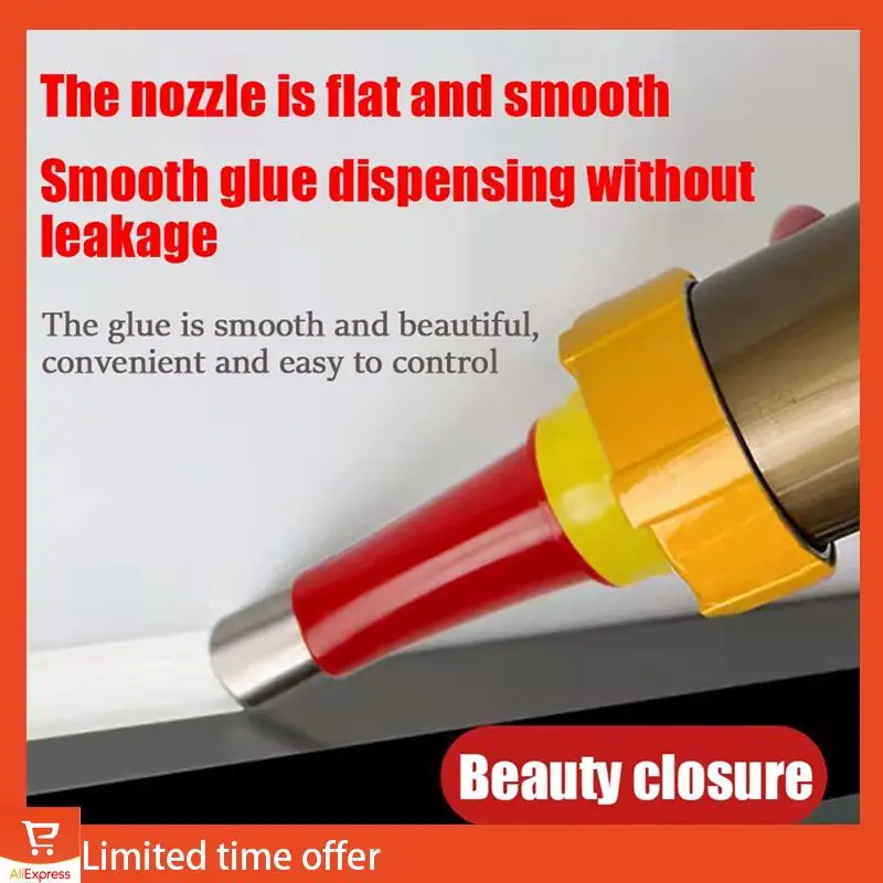 Verse 27-delige kalefatermondstukapplicator met basis Geel en rood Caulking Finisher Afdichtmiddel Afwerkingsgereedschap Aanrechtverbinding