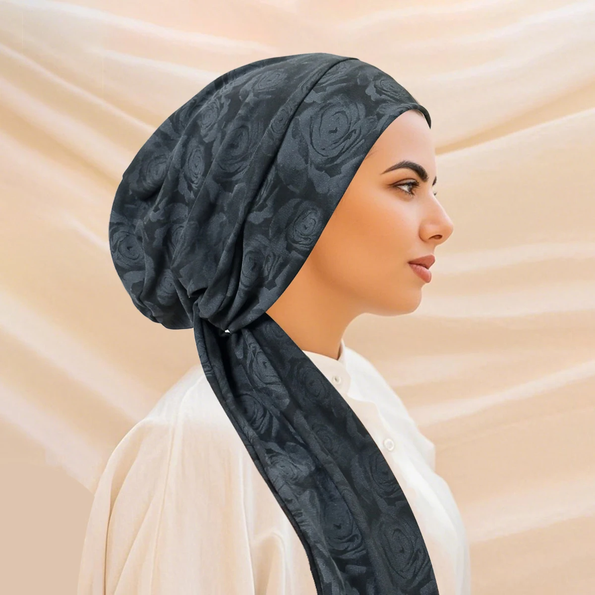 جديد عصري طباعة النساء الحجاب وشاح الرأس الحجاب الكيماوي كاب عمامة قبل تعادل أغطية الرأس باندانا السرطان فقدان الشعر الحجاب رئيس التفاف #3