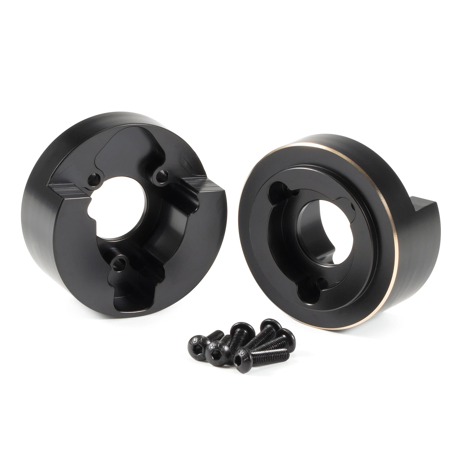 Peso de nudillo de Portal de compensación baja de latón, 2 uds., negro, para eje delantero Vanquish VS4-10 Ultra Currie Portal F9