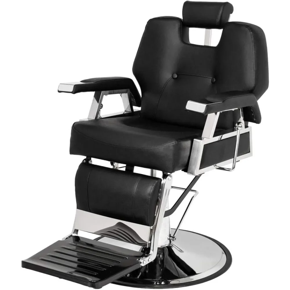 

Barber Chair Heavy Duty Reclining Salon Chair for Hair Stylist, All Purpose Hairdressing Chair, Barbershop Shampoo Equipment